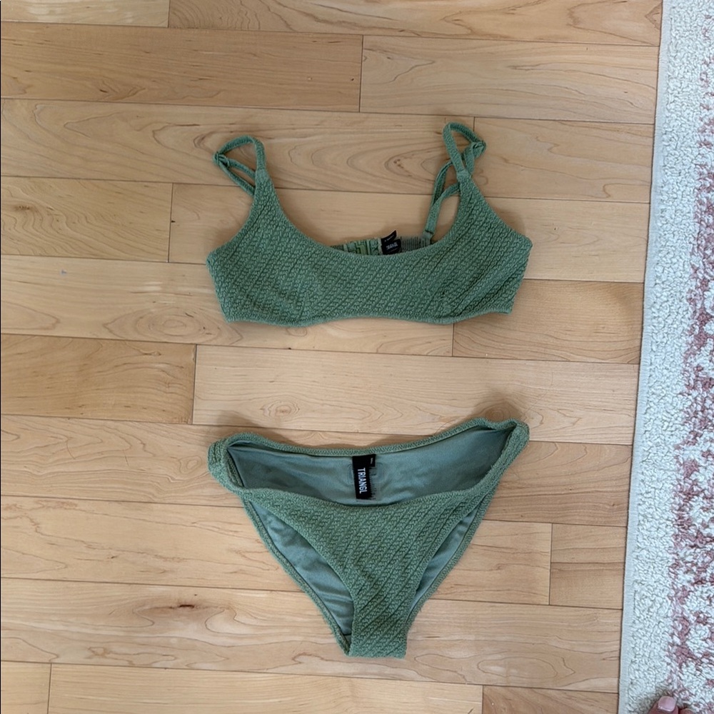 Triangl Green Bikini Set